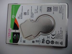 ■ SSHD ■ 2TB ＝ 2000GB (19808時間) ／Seagate　FireCuda　うす型　正常判定　送料無料