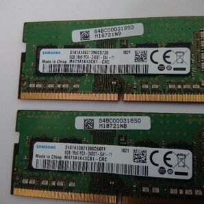  【 数量4 】 合計16GB（8GB×2枚)のペア ／ DDR4-2400 PC4-19200 Samsung で、揃い ／送料無料 ▼管3rd▼の画像1