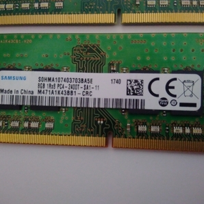 合計16GB（8GB×2枚)のペア ／ DDR4-2400 PC4-19200 Samsung ／送料無料 【八00不】b の画像3