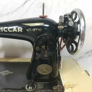 987同梱NG RICCAR リッカー 電動足踏み 黒 ミシン ハッピー SEWING MACHINE モーター HAPPY M-1100 アンティーク 14㎏ 簡易動作確認済みの画像3