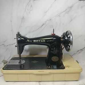 987同梱NG RICCAR リッカー 電動足踏み 黒 ミシン ハッピー SEWING MACHINE モーター HAPPY M-1100 アンティーク 14㎏ 簡易動作確認済みの画像2