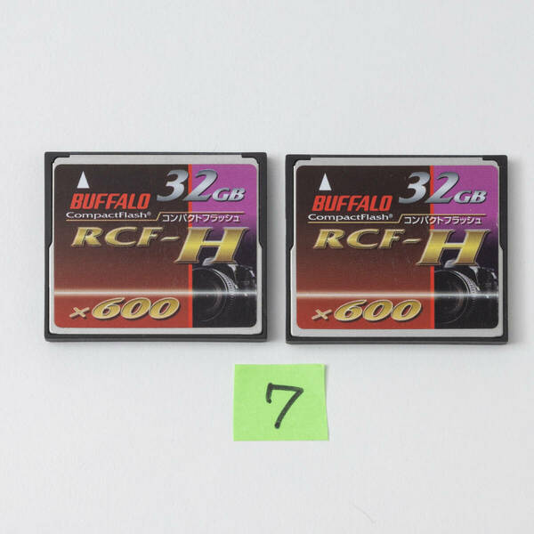 BUFFALO　CFカード【32GB ・中古2枚組】 600倍速　トランセンド　コンパクトフラッシュ