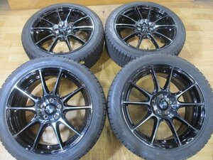 綺麗 バリ山 2023年 Weds Sport SA-25R ホイール スタッドレス 4本 5H-100 17インチ 215/45R17 ブリヂストン 86 BRZ プリウス カローラ 等