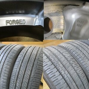 溝有り トヨタ 80系 ノア ヴォクシー エスクァイア 純正 BBS FORGED 鍛造 ホイールタイヤ 4本 16インチ 205/55R16 ブリヂストン ミシュランの画像3