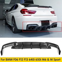 カーボンファイバー リア ディフューザー F06 F12 F13 M6 bmw F06 F12 F13 640i 650i M ハイテク M- スポーツ YLH755_画像1