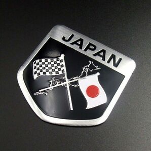 アルミ合金　JAPANステッカー　金属製ステッカー　日本ステッカー　国旗