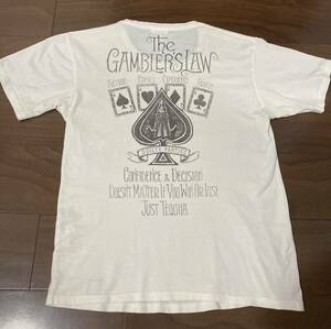 ワコマリア Tシャツ Ｌサイズ the gambler’s law 白