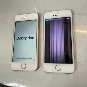 Apple（アップル ）iPhone5s ゴールド シルバー 2台セット アップル アイフォン ジャンク