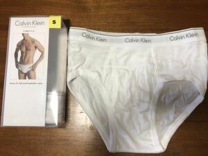 カルバンクライン Calvin Klein ブリーフ CLASSIC FIT 前開き サイズS（日本サイズM）白2