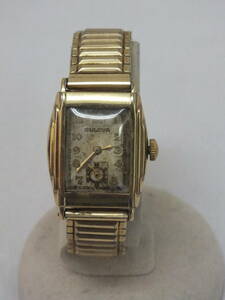 ★【稼働品】BULOVA ブローバ◆10K ROLLED GOLD PLATE 手巻き レディース腕時計★（4845）