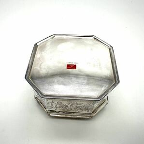 □詳しい方ご覧下さい MMA 1984 小物入 Beautiful Silverplate Trinket Box Jewelry Metropolitan Museum of Arts Silver-plate Lidded Boxの画像8