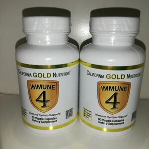 【2個セット】Immune4 イミューン4 ビタミンC ビタミンD 亜鉛 セレン 60ベジカプセル California GN