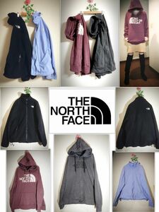 The North Face 4着まとめ売り パーカー フリースジャケット WOMEN'S L 中心 アウトドア 大きいサイズ