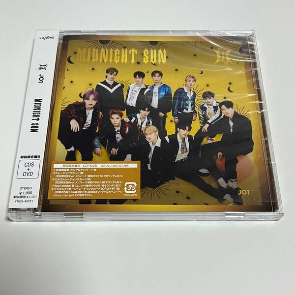 【未再生】JO1 MIDNIGHT SUN 初回B CD + DVD