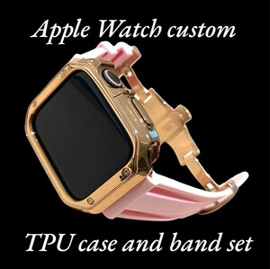 アップル用バンド ラバーベルト Apple Watch カバー　ケース メンズ　レディース38 40 41 42 44 45 49 t