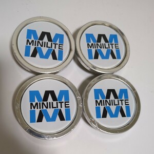 ミニライト MINILITE mini lite センターキャップ ミラジーノ ダイハツ プレオ スバル SUBARU ホイールキャップ アルミホイール 中古 4個