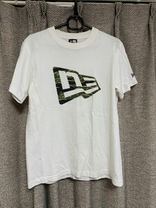 ニューエラ　NEW ERA Tシャツ S 白　ホワイト　ロゴ