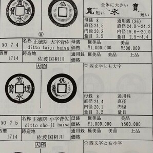 4113. ≪古銭本・分類資料≫ 【新寛永通宝カタログ】 新寛永クラブ 昭和62年 白川昌三編 寛永通宝 穴銭 コインの画像5