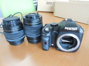 ☆なんと！ショット数 ９８０枚☆PENTAX ペンタックス K-m ボディ DAL 18-55mm　50-200ｍｍ　美品☆ダブルレンズ☆