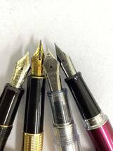 【未使用もあり！！】豪華万年筆まとめ PARKER PILOT モンブラン CROSS 14K 585 18K パーカー　MONT BLANC LAMY HONDA　ボールペン_画像5