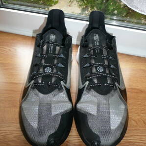 NIKE ナイキ ZOOM-GRAVITY 極上 メンズ27.5cm ランニングシューズ 超軽量運動靴 SLV/BLK 陸上 マラソン ジョギング ウォーキングの画像2