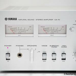 ★ 【整備・レストア済、準美品】 YAMAHA CA-R1 ヤマハ プリメインアンプ メーター照明LED化済 MC対応 取説付 70年代ヴィンテージ ★の画像5