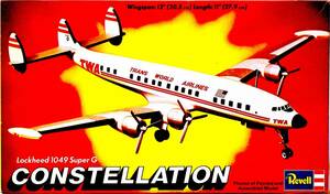 Revell Revell out of print 1/144 Lockheed 1049 super G Constellation TWA trance world aviation passenger plane plastic model unused not yet constructed rare 