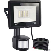 【即納】 1台 センサーライト 30W LED投光器 人感センサー コンセント式 IP66 昼光色 6500K 3200LM 100V適用 作業灯 防犯ライト GYT-B-03_画像1