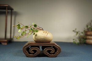 ◆古風堂◆中国 花梨木 祥云 お供え 供物台 供養 紫檀 花台 飾り台 10cm*8.5cm*3cm 重量：160g