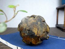 ◆古風堂◆中国 旧藏 貔貅 皿 彫刻 工芸品 極細工 サイズ：8cm*8cm*8cm 重量：460g_画像9