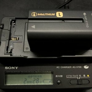 Sony DCR-TRV310 ソニー Digital 8 Handycam ビデオ カメラ レコーダー AC-V700 バッテリー充電器 NP-F750 NP-F570 バッテリーの画像2