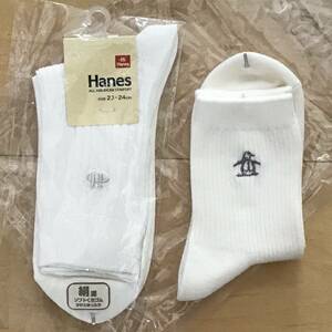  new goods * socks lady's socks white white Hanes partition nz socks 22cm~24cm * extra attaching 