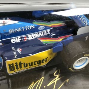 ミニチャンプス 1/18 MICHAEL SCHUMACHER COLLECTION ベネトン ルノー B195 ワールドチャンピオン1995 #1 ミハエル・シューマッハの画像3