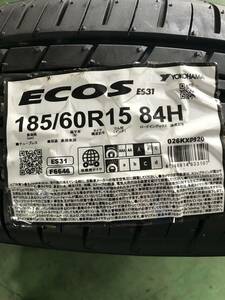 2404-14 ●1本のみ● 185/60R15 84H エコス ES31 2020年製 ヨコハマ 未使用品！！