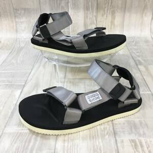 NZH954●SUICOKE スポーツ サンダル●23●グレー/ブラック スイコック