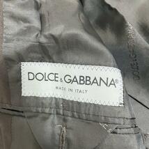 445 Dolce&Gabbana ドルチェアンドガッバーナ セットアップスーツ ブラウン 50_画像7