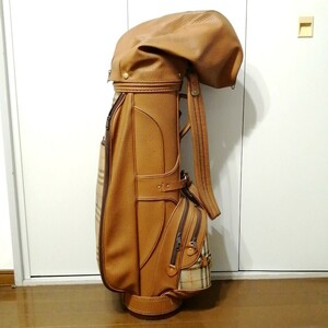 バーバリー BURBERRY ゴルフバッグ キャディバッグ GOLF レザー