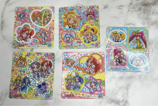 ハピネスチャージプリキュア　ドキドキプリキュア　シール　丸美屋