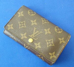 ◎LOUIS VUITTON　ルイ ヴィトン　モノグラム　ポルトモネ ビエ トレゾール　Ｍ61730　二つ折り　財布　難あり