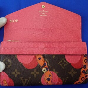 ◎LOUIS VUITTON ルイ ヴィトン モノグラム ラマージュ ポルトフォイユ・サラ M60938 長財布 ネーム刻印有りの画像7