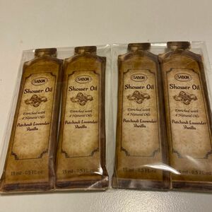 SABON シャワーオイル (バチュリラベンダーバニラ)お試し用×4