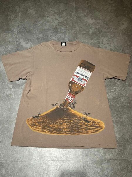 激レア90s Budweiser ant TEE CHANGES XL.