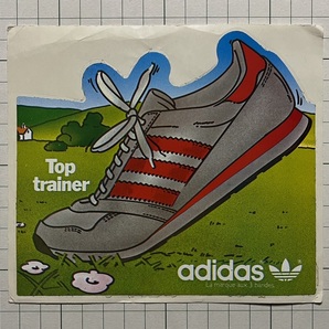 【adidas】古い アディダスのステッカー： 1980~1990年代 フランス Top trainer ビンテージ スニーカー バレンシアガ +Afの画像1