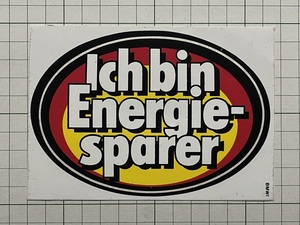  Germany old sticker : I eko. energy saving environment protection Vintage abroad +Hb