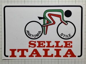 [ largish size ] France. sticker : rare Vintage ..SELLE ITALIA Selle Italia bicycle tool do France Logo +Ag