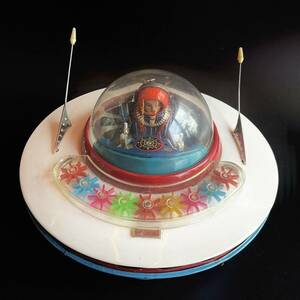 [299] cosmos jpy record | moveable goods | *Tin Toy tin plate ( used )| 1 jpy start | Yupack 60 size | Thursday shipping 