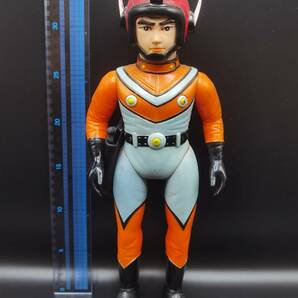 【257】TAC隊員 北斗星司 ウルトラマンA ／ ブルマァク ／ ◎ソフビ （中古）／ 1円スタート／ゆうパック80サイズ ／金曜日発送の画像9