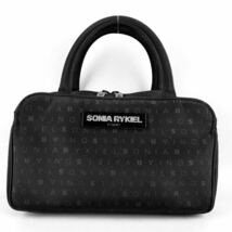 【キラキラ】ハンドバッグ/ソニアリキエル SONIA RYKIEL/ブラック/ラインストーン /総柄_画像1