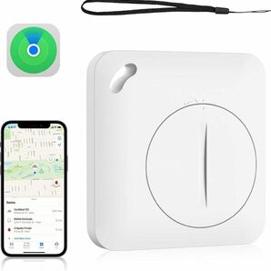【スマートタグ iphone おすすめ】GPS 盗難防止タグ ホワイト