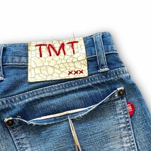 【TMT】VINTAGE CONE DENIM STRAIGHT ティーエムティー 赤耳デニムパンツ ジーンズ HQライン ヒゲハチノス 1本針 隠しリベット Vステッチの画像9